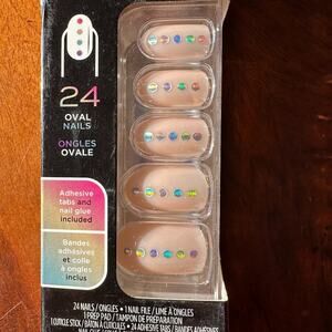 Sally Hansen Salon Effects Perfect Manicure Pride Nails Pink/Iridescent NIB